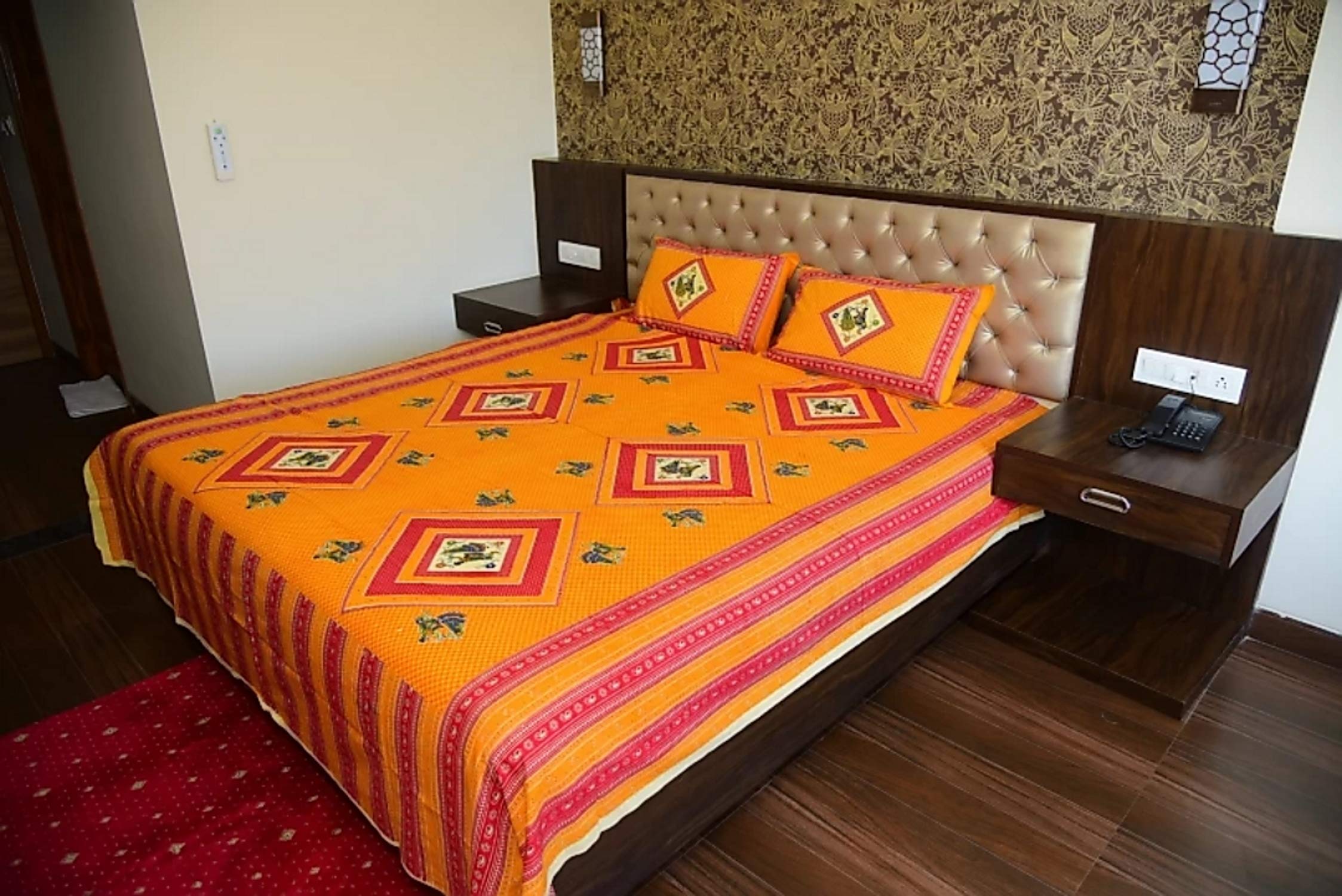 Couvre-lit Jaipuri imprimé en coton pour transformer l'ambiance de la chambre