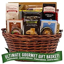 Gift Basket Village - The Ultimate Gourmet Gift Basket - Premium Gourmet Food Gift Basket with Crackers, Cookies, Wafers, Chocolate - Ideal Gift Baskets for Any Occasion - Made in USA Food Gift Basket