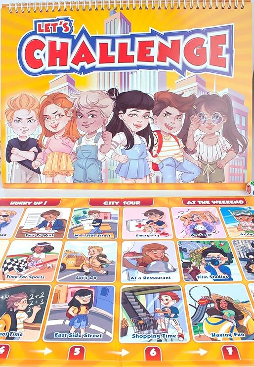 Let's Challenge // 500 Kelimeden Fazla Yabancı Dil Kelime Öğretici Yeni Nesil İngilizce Kutu Oyunu (9+)