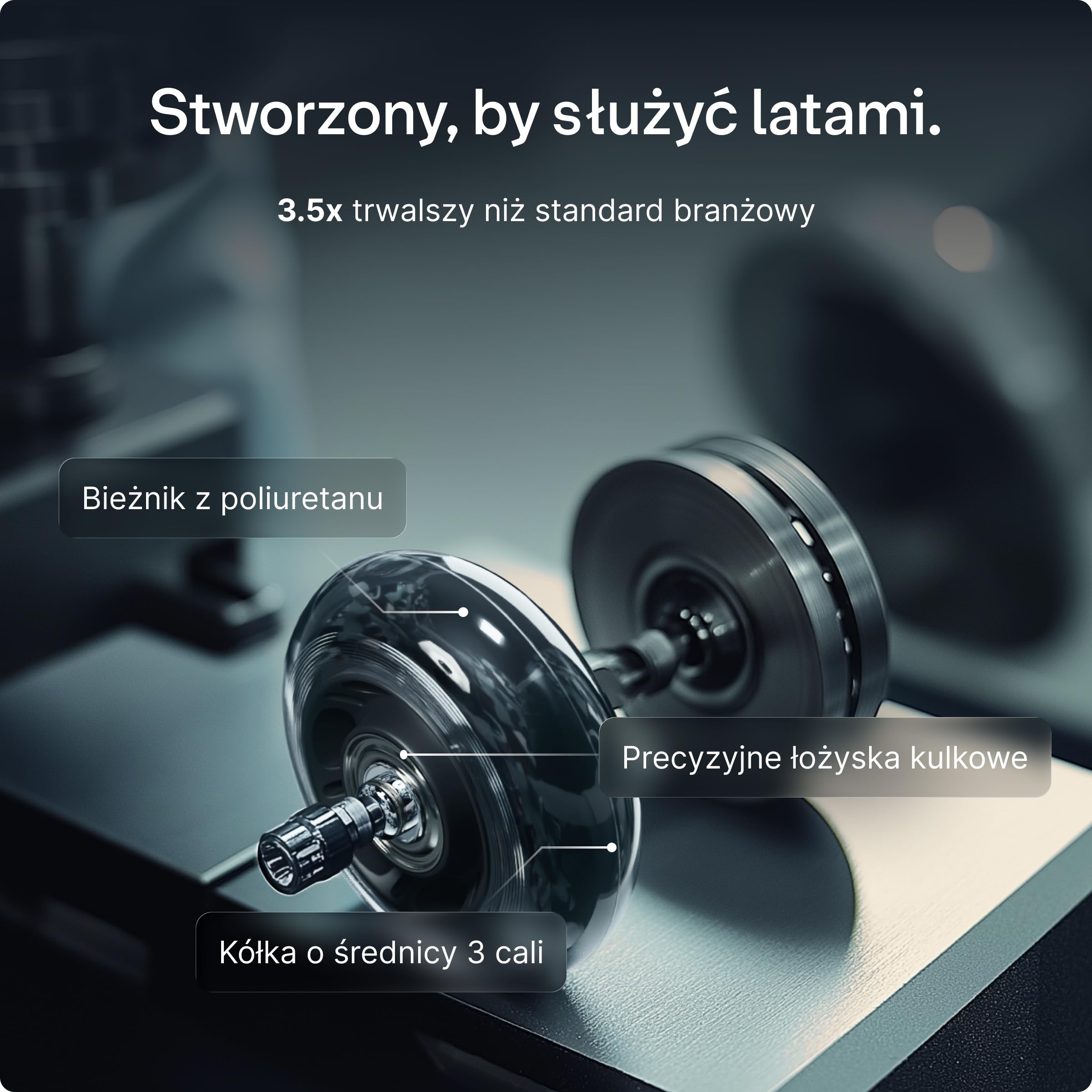 Desktronic 11 mm x 22 mm Zestaw 5 Kółek do Krzeseł Biurowych – Gumowe, Płynne i Wytrzymałe – Czarne, 250kg – Idealne na Podłogi z Twardego Drewna, Dywany, Laminaty i Płytki (NIE dla 1KEA)
