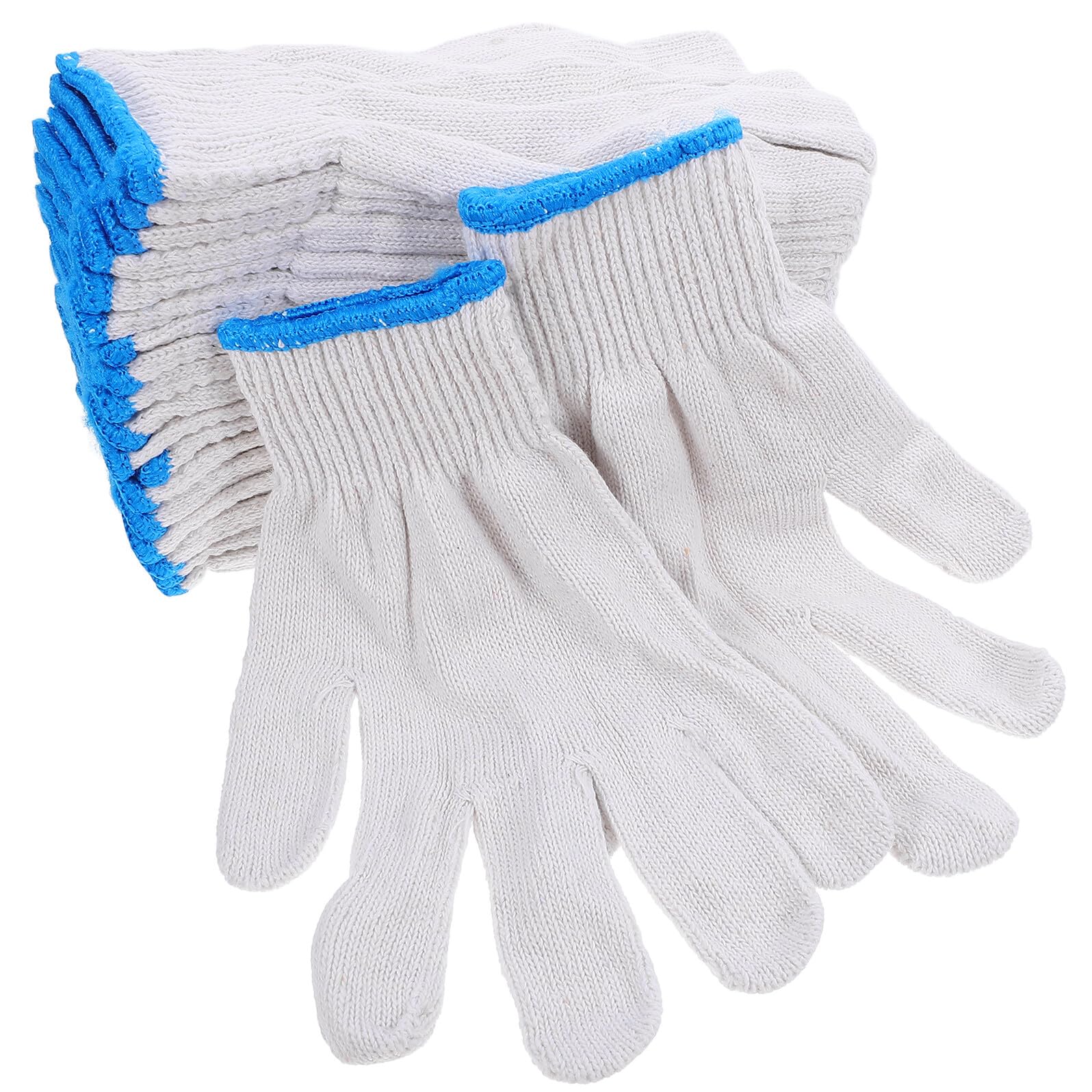 Toyvian 20 Paare Arbeitshandschuhe Gartenhandschuhe aus Dicker Baumwolle Rutschfest Robust und Vielseitig für Gartenarbeit Haushalt und Schwere Arbeiten Atmungsaktiv und Strapazierfähig