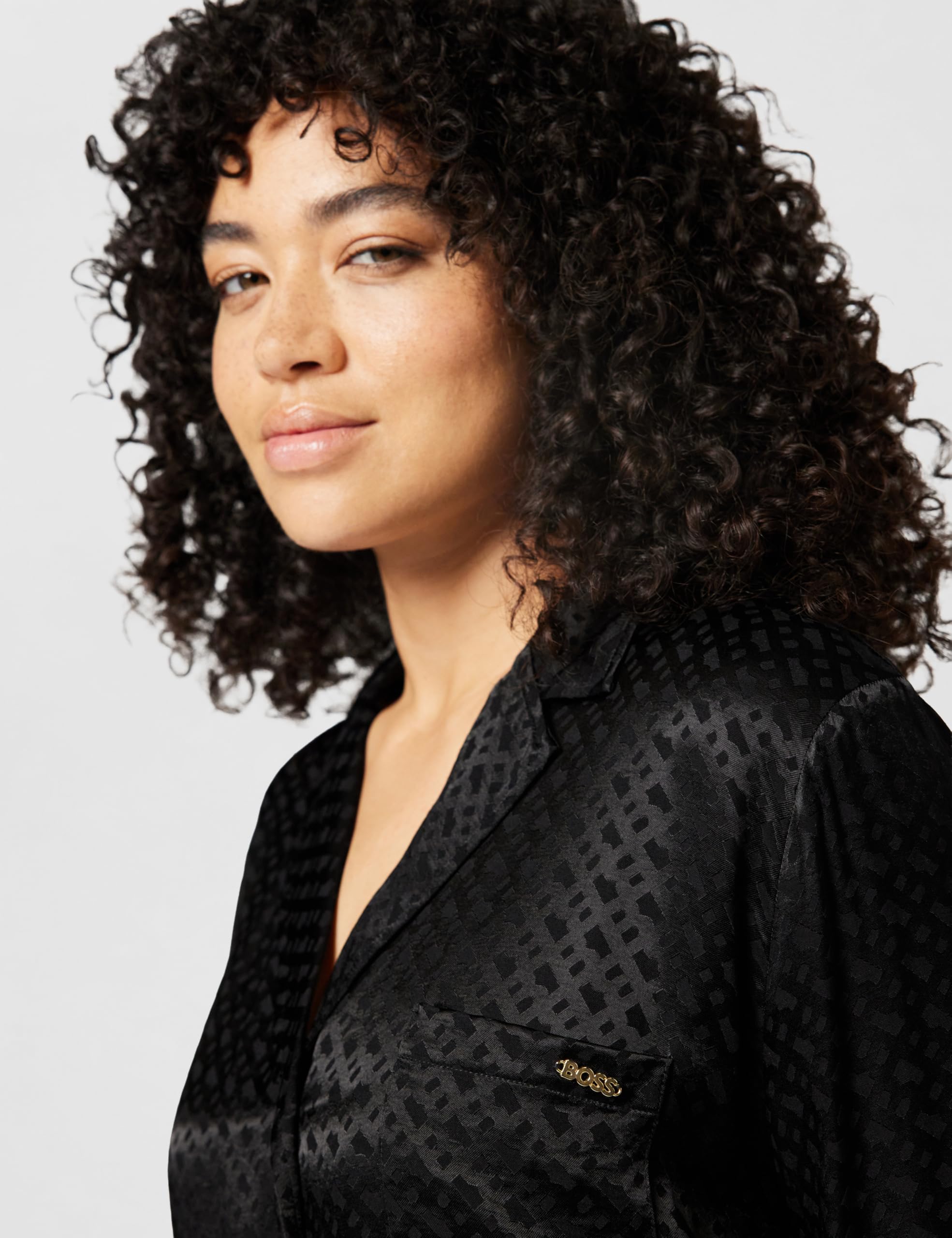 BOSS Damen Monogram_Sleep Shirt Night Dress