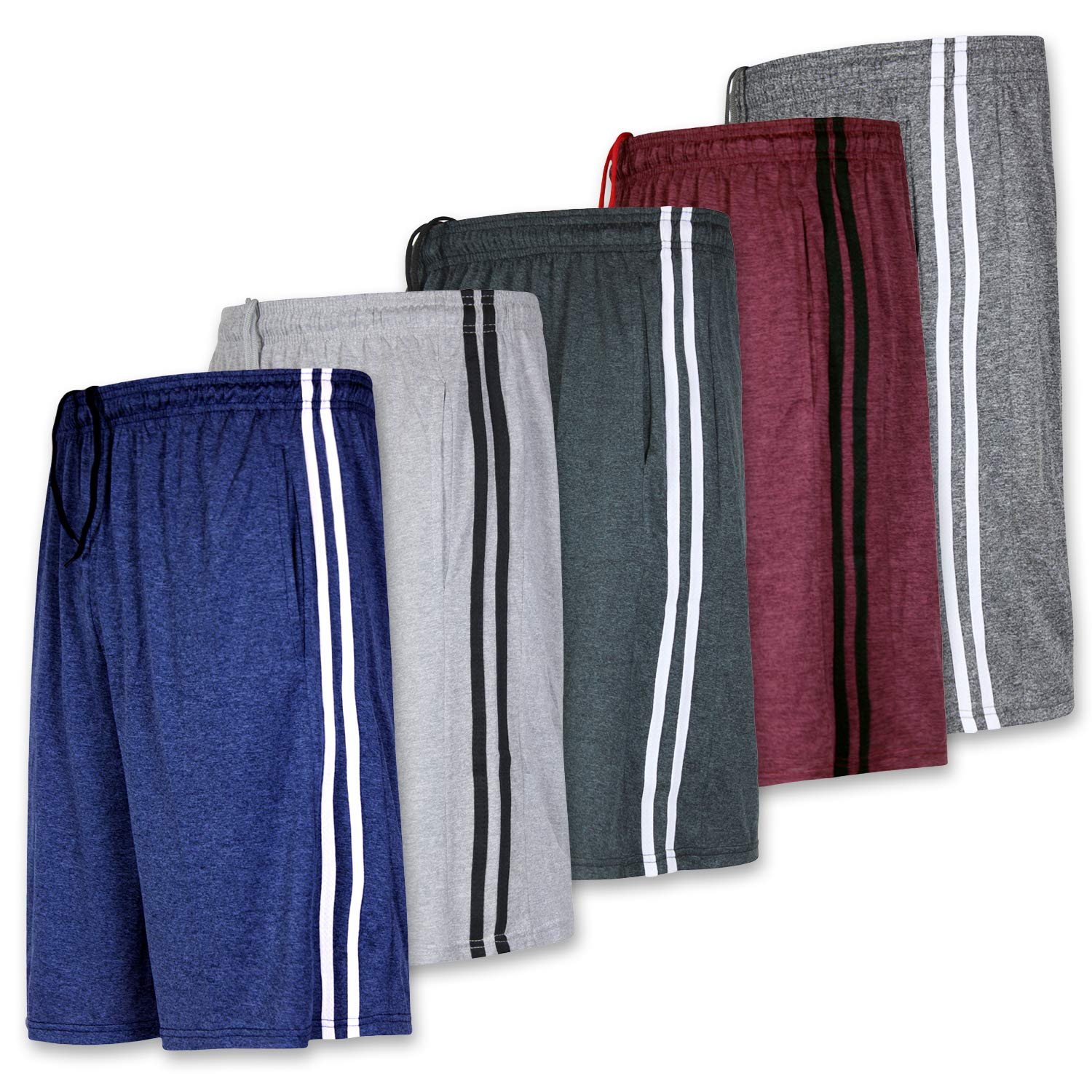 Real Essentialsmens Gym Shorts Tennis Shorts