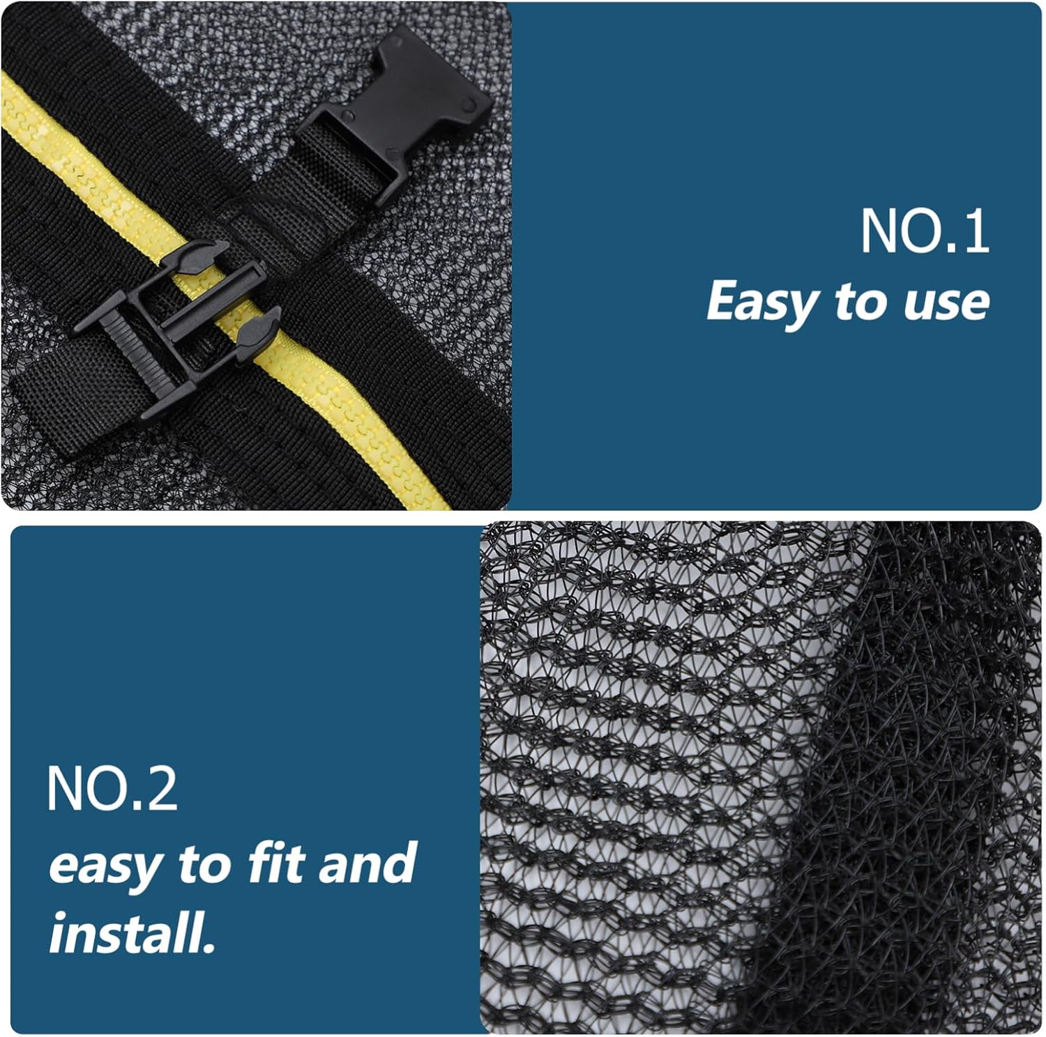 SUPVOX Trampoline Protective Net Nylon Material Safety Enclosure for Outdoor Use Anti-Fall Barrier for Jumping Bed Suitable for Boys and Girls and Adults