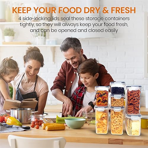 Miniatura 2 de Alphx Innovations Juego de 24 recipientes herméticos de almacenamiento de alimentos, juego de contenedores de organización y almacenamiento de