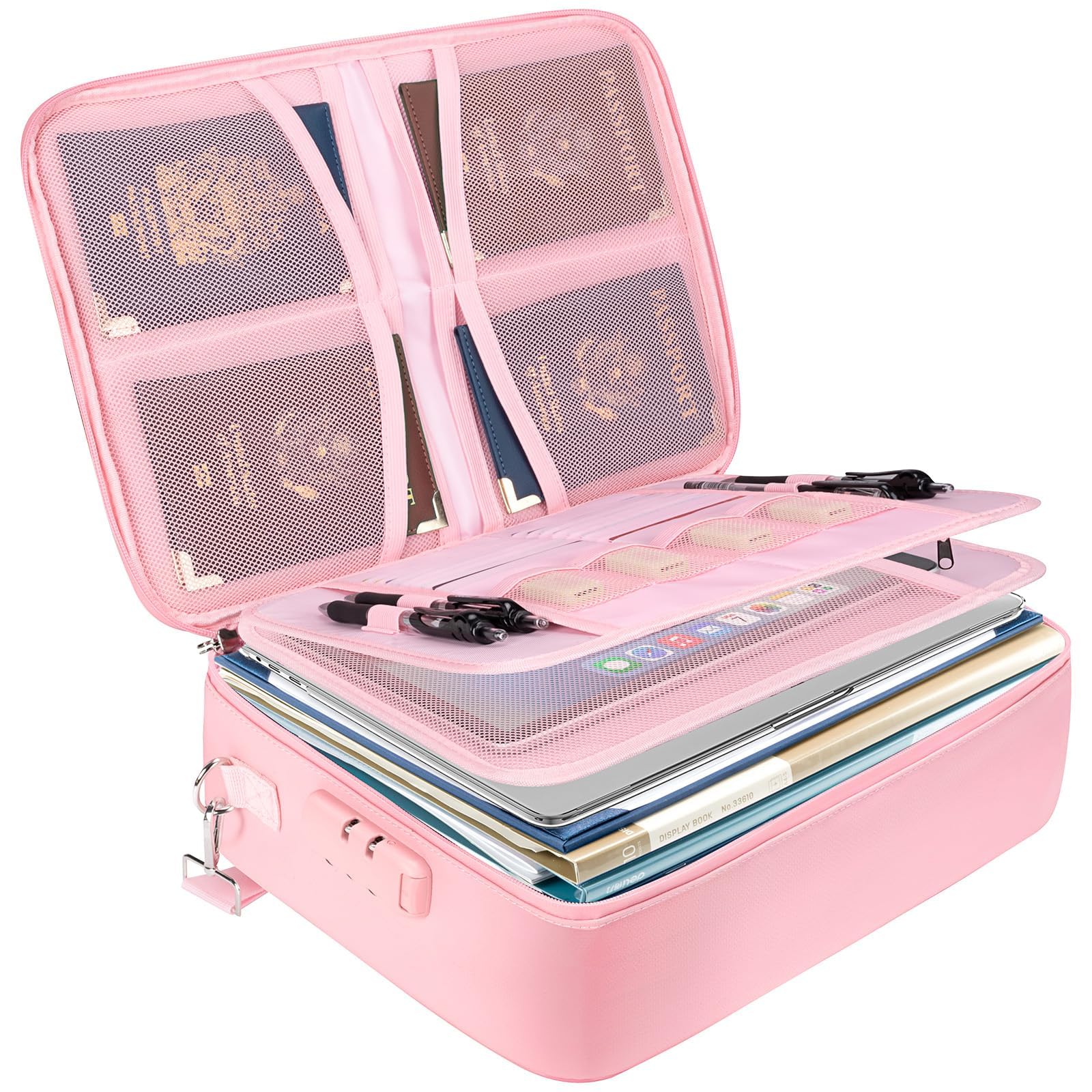 Amazon.com: BALEINE Fireproof Document Box with Lock, Portable