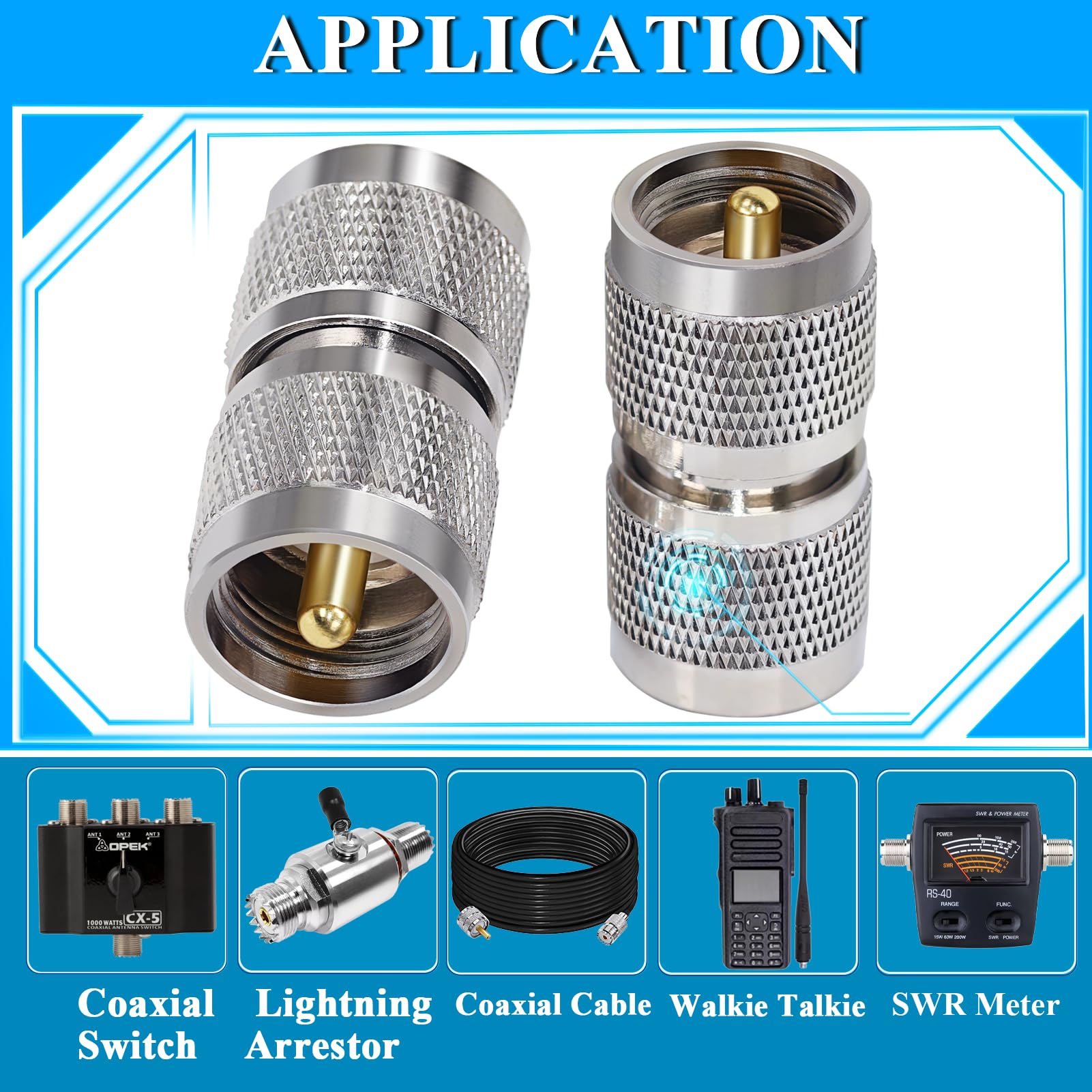 ADATTATORE COASSIALE 4.3-10 FEMMINA / N FEMMINA