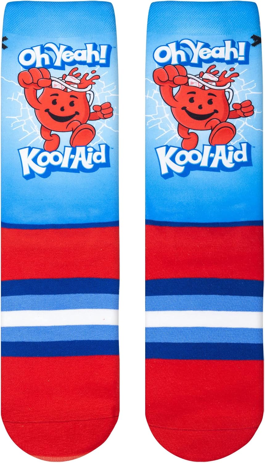 Odd Sox - Kool-Aid Crew Socks - Fun Novelty Men’s Sock with Crazy Graphic Print - Size Large - Bold Pop Culture Footwear - Comfy Cotton Blend - Great Gift for Kool-Aid Fans & Collectors - Image 5