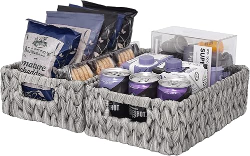 Miniatura 3 de GRANNY SAYS Paquete de 3 juegos de cestas de almacenamiento tejidas para estantes