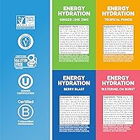 Vista 5 de Nuun Energía: cafeína, vitaminas B, ginseng, tabletas de bebidas electrolíticas, sabores mixtos, 40