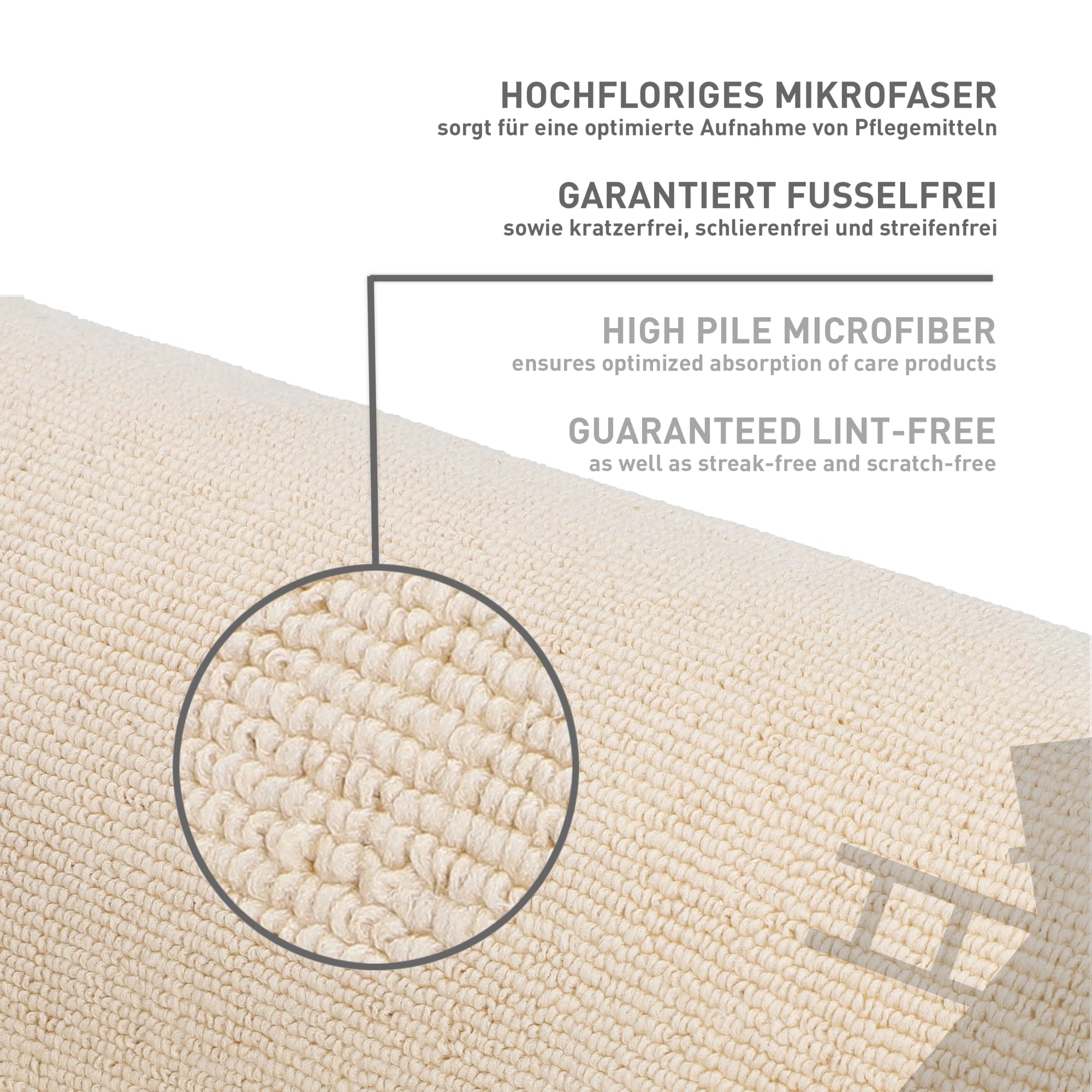 Panno In Microfibra Nigrin Per Cuoio 40x40cm - Per Pulizia E Applicazione Cera, 1 Pezzo - Foto 5