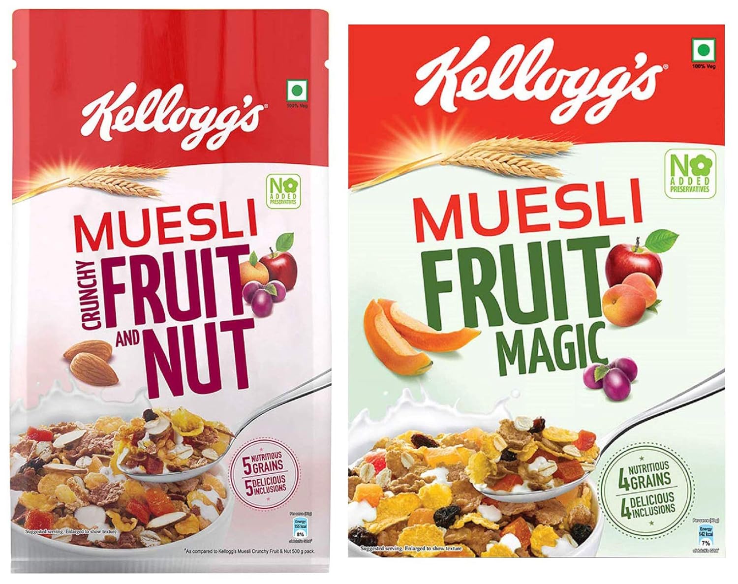 Kellogg's Combo, Kellogg's Muesli Crunchy Fruit and Nut, 750g and