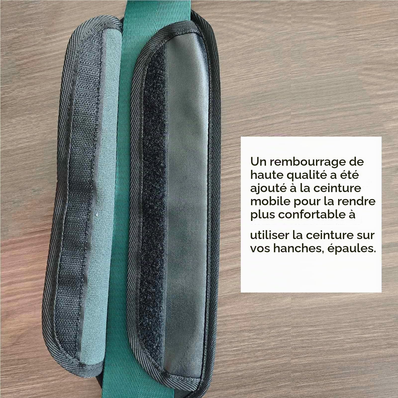 Ceinture de mobilisation des extrémités, thérapie Physique par Sangle de Traction, Traction Manuelle et mobilité avec Coussinet, 9,8 Pieds/3 m(A)