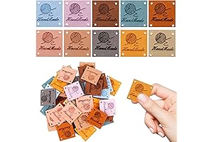 Colorful Crocheting Leather Tags