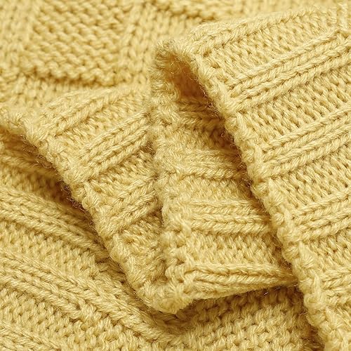 Miniatura 16 de LAWKUL Mantas de bebé para niños, manta de punto trenzado, manta de bebé para niña, suave y aireada para recién nacidos, para recién nacido