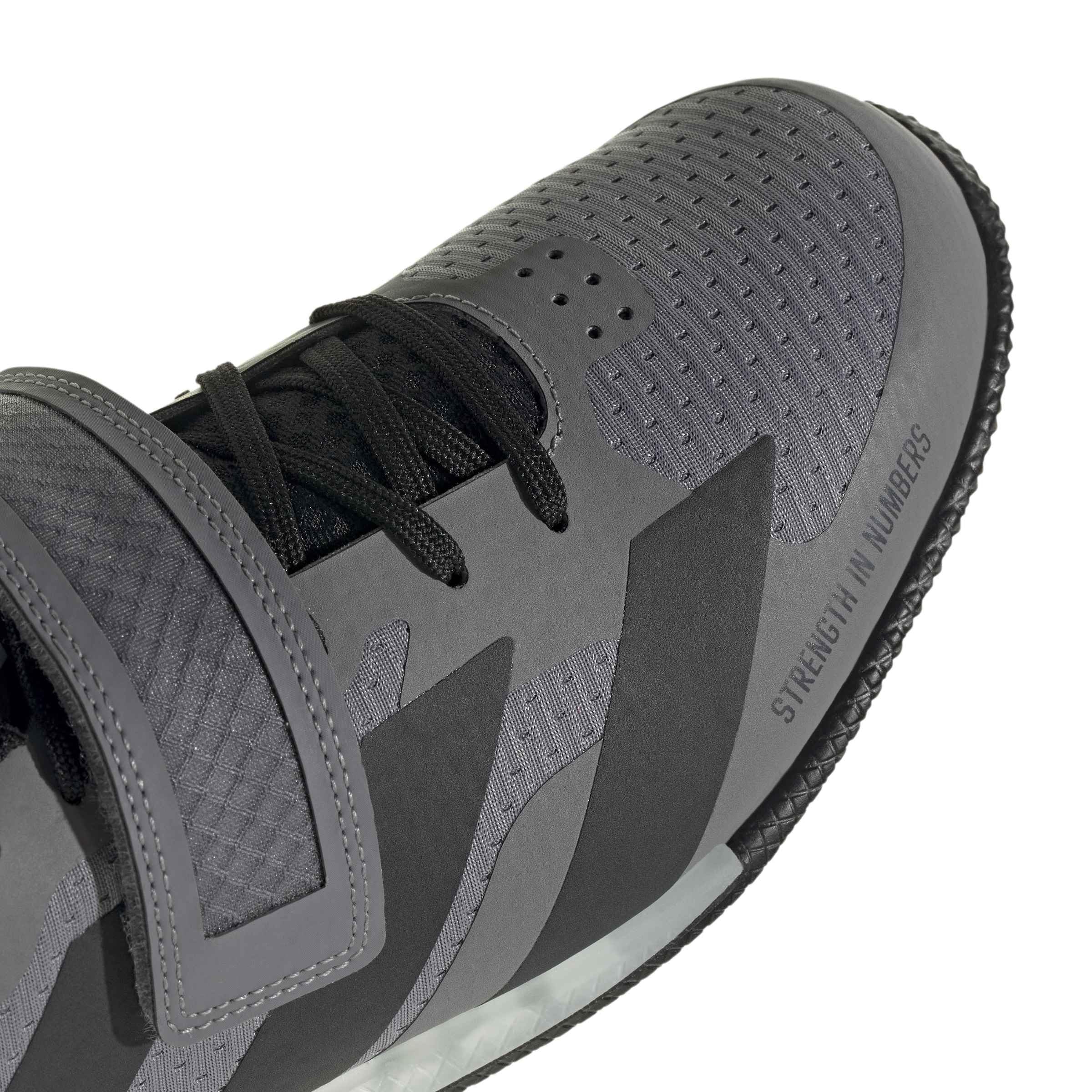 adidas Unisex Adulto Adipower Weightlifting 3 Shoes, Grey/Carbon/Core Black, 45 1/3 EU