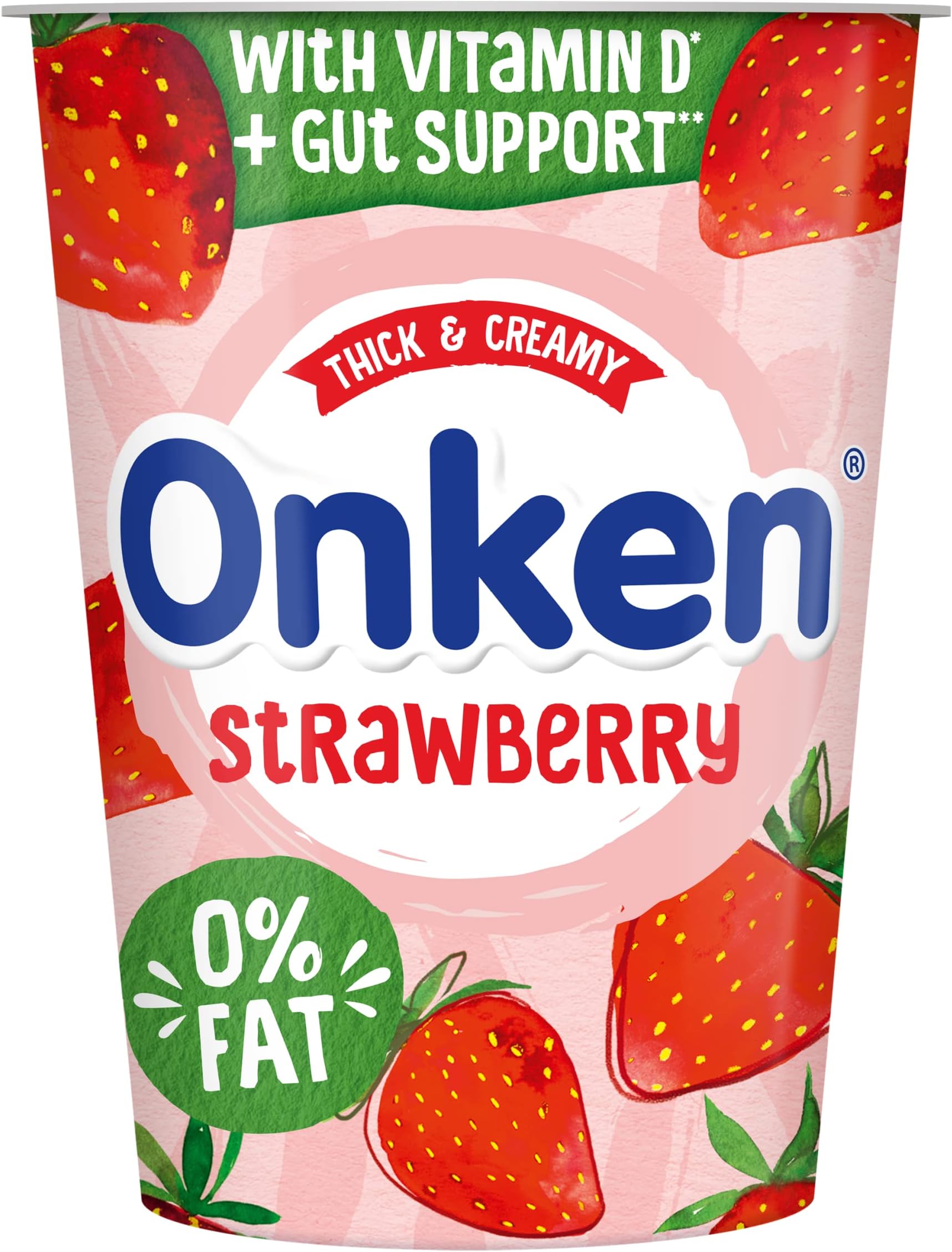 Fat Free Strawberry Yogurt, 450g