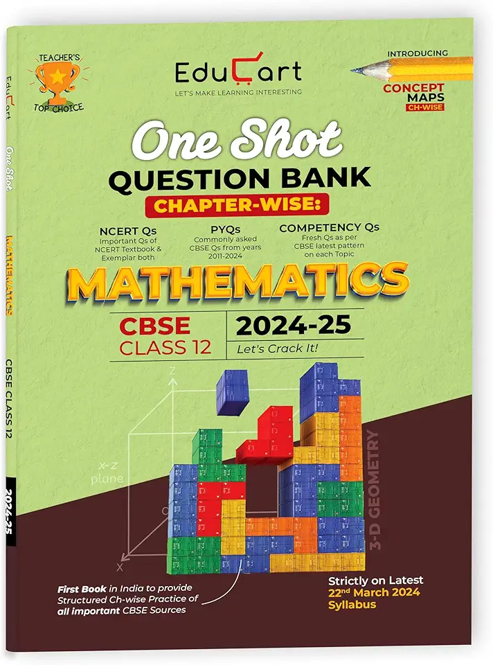 Educart Cbse Class Xll One Shot Question Bank Math 2024 - 25
