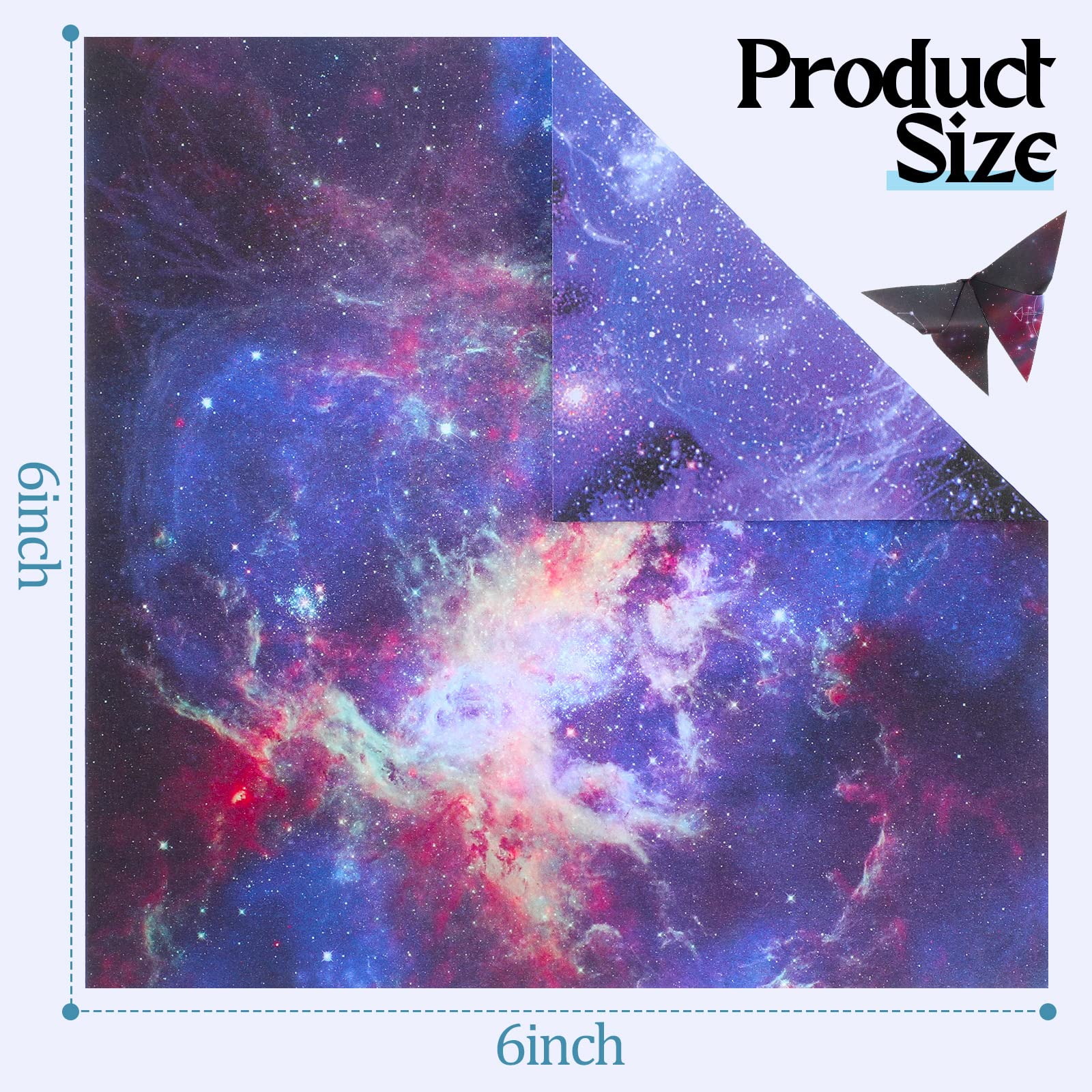 1200 Sheets Square Galaxy Scrapbook Paper 6
