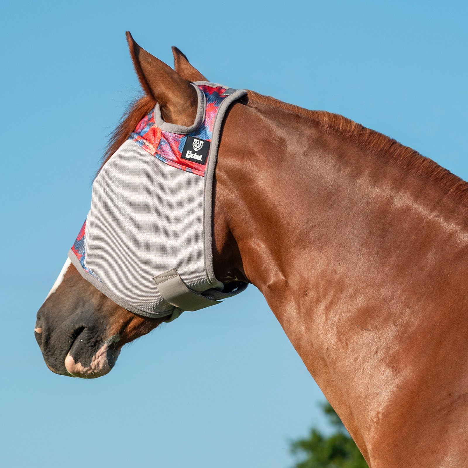 Cashel Crusader Fliegenmaske, Standard, Patchwork, X-Large (Warmblut)