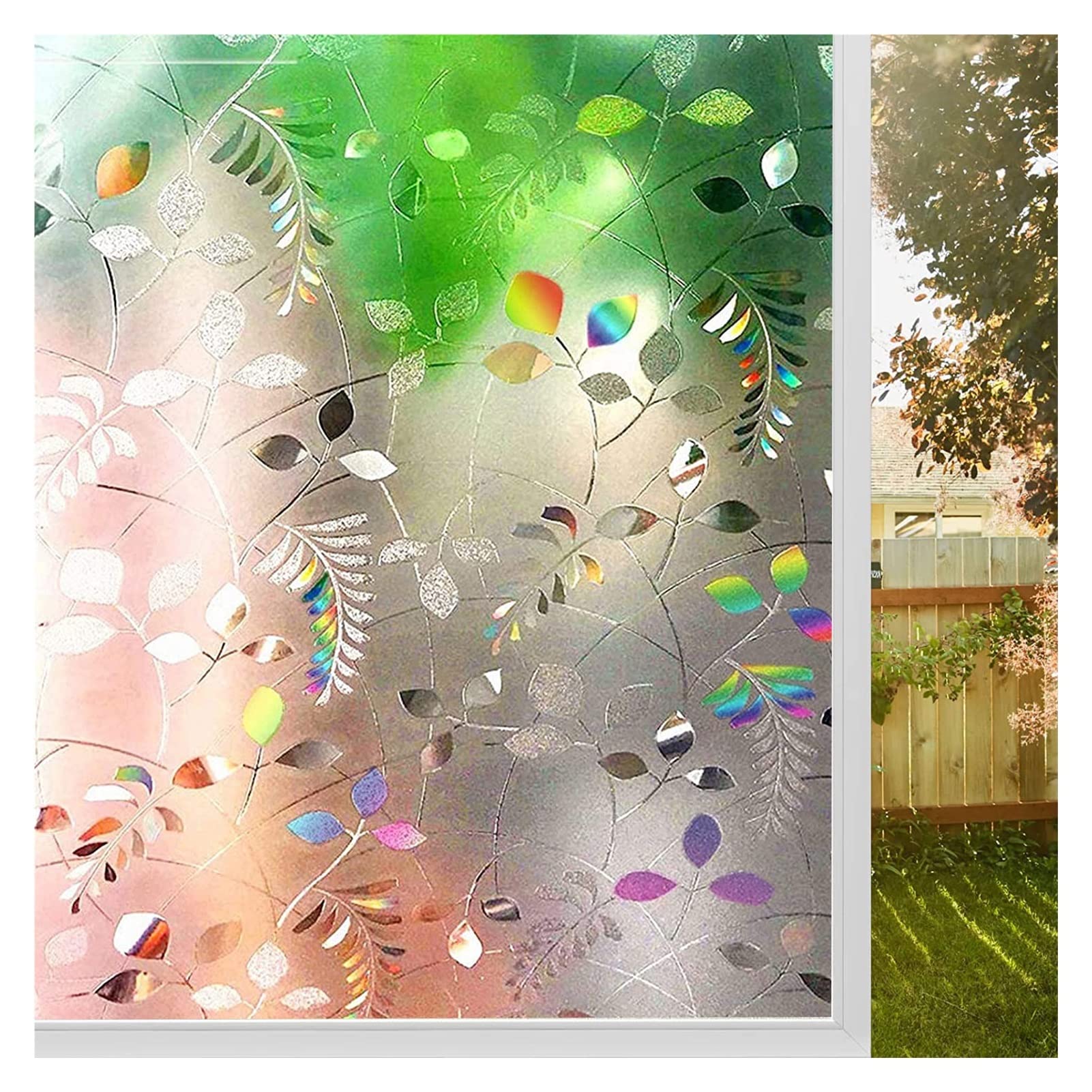 Window Film Window Film Opaque Stickers for Glass Windows Self-Adhesive Sun Blocker Anti Static Cling for Home(Auburn,30x200cm)