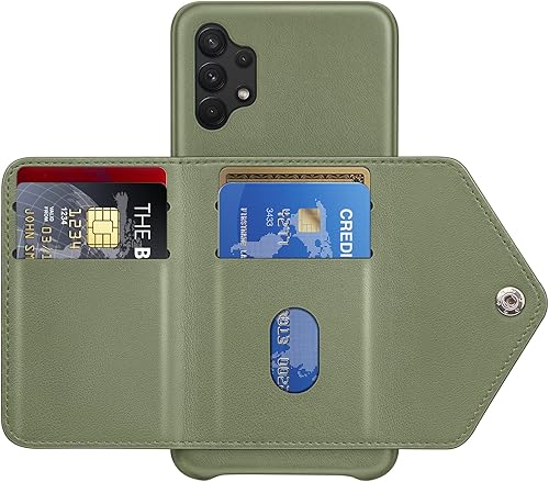 Miniatura 3 de XcaseBar Funda protectora para Samsung Galaxy A32 5G Funda de tarjeta de crédito titular de la tarjeta de crédito Funda de cuero PU para Galaxy A32