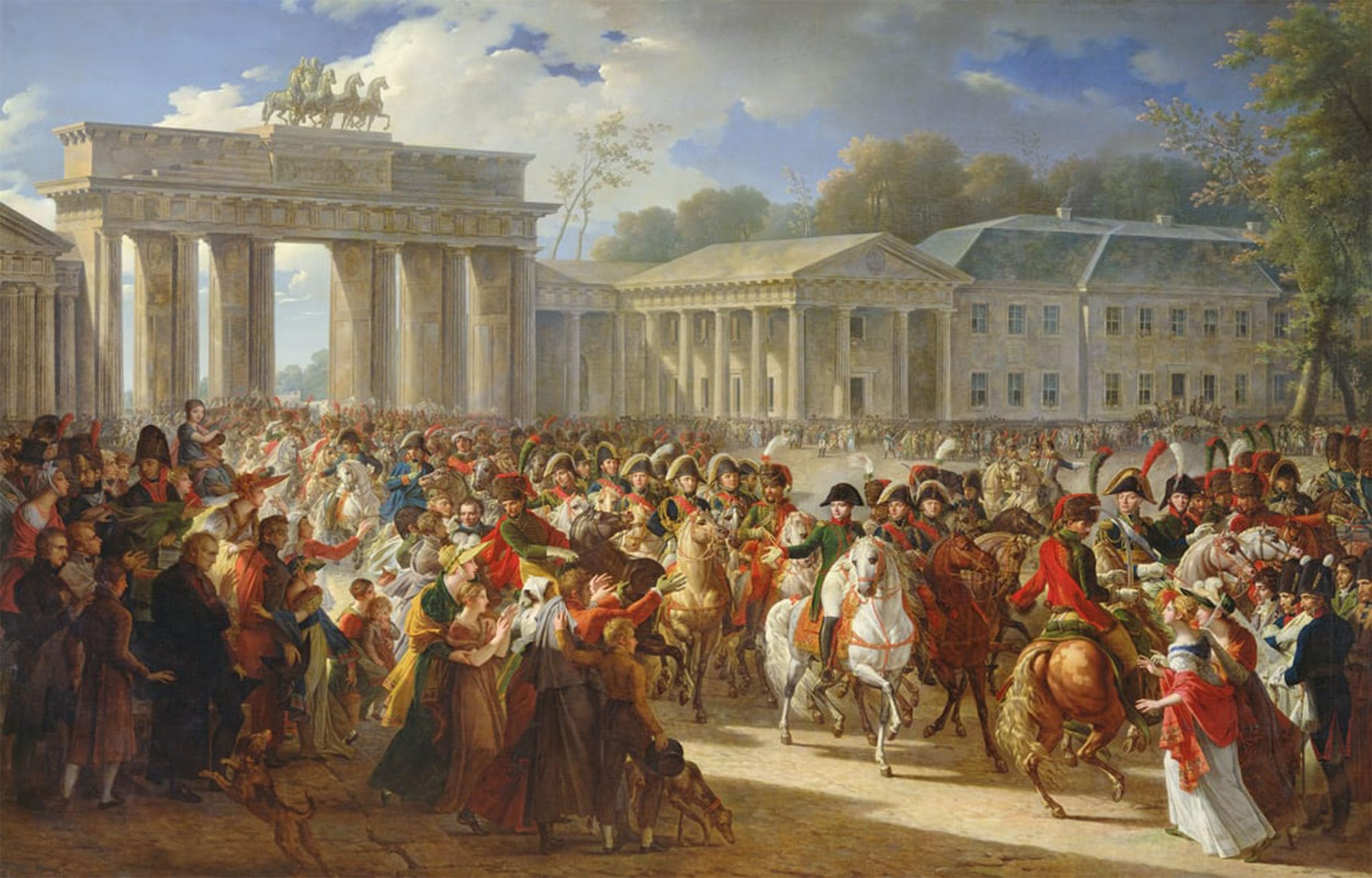 POSTERIIk Vintage Art Print Images Pictures Print Entry of Napoleon I Into Berlin Th October by Charles Meynier Modern Colour Posters for Office Home Decor 60x90cm