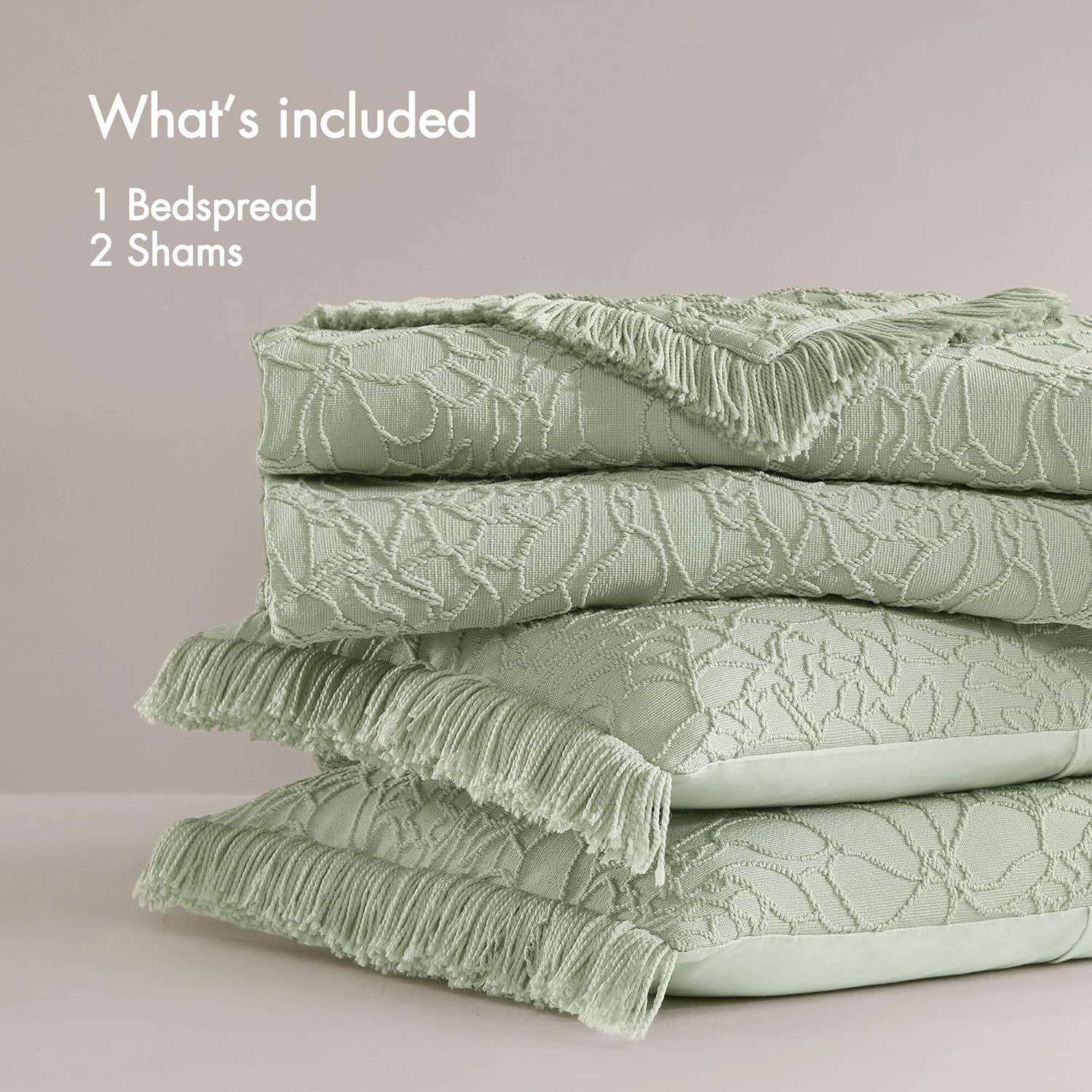 3PCS Queen Bedspread Set