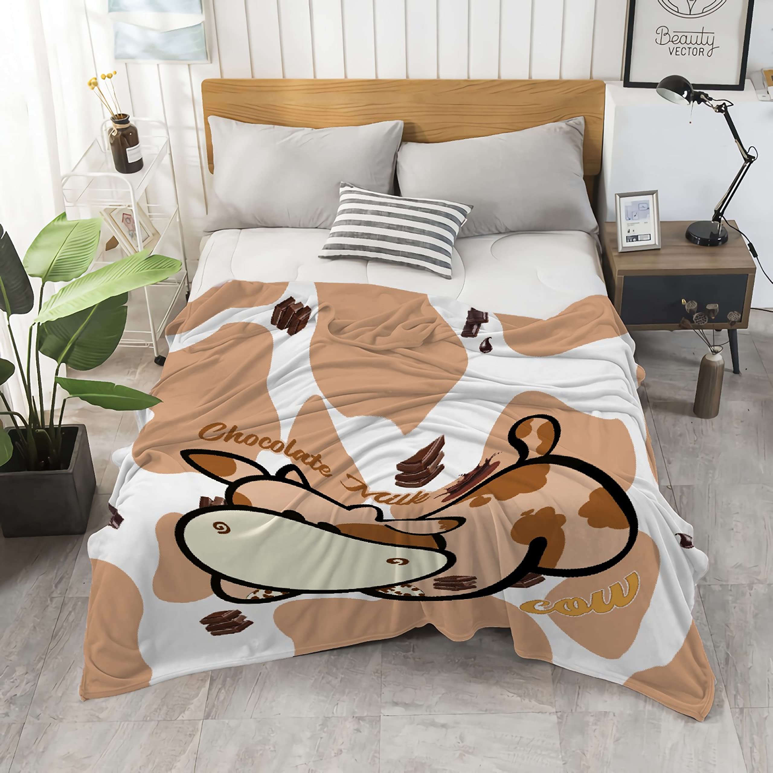 Ainori Plüsch-Flanell Decke „Eis & Feuer Drachen“ – Ultraweich, 127 X 152 Cm, Kuschelig Für Couch & Bett, Anti-Pilling