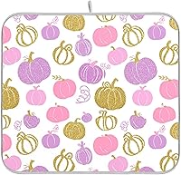 Vista 13 de Tapete de secado de platos con temática náutica para encimera de cocina, caballo marino, tortuga, pulpo, tapete de secado costero, súper absorbente