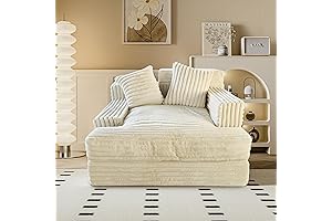 *[Oversized Couch for Extravagant Comfort]*: Immerse Yourself in Unparalleled Relaxation