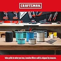 Vista 5 de CRAFTSMAN CMXEVBE17596 - Aspiradora húmeda y seca de 20 galones, 6.5 HP de potencia máxima, aspiradora de taller de servicio pesado húmeda y seca