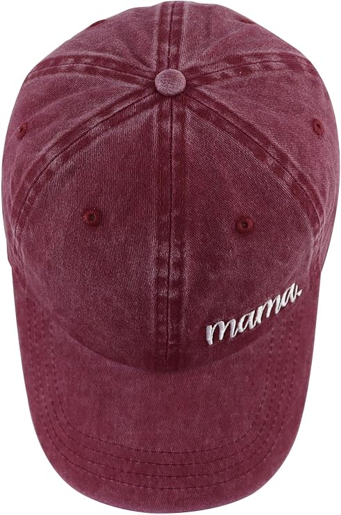 Mama Hat for Women Mommin Wife, Adjustable Mom Gifts Baseball Cap