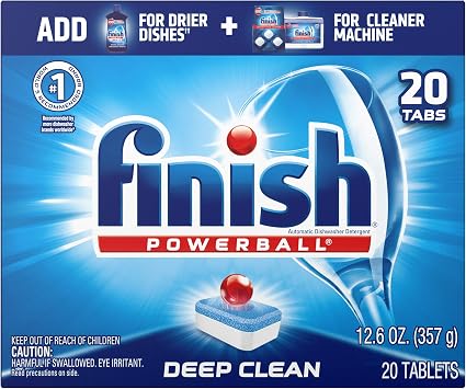 Finish All in 1 Powerball Fresh, 20ct, Dishwasher Detergent Tablets