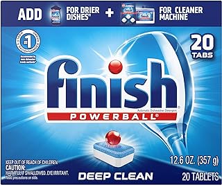 Finish All in 1 Powerball Fresh, 20ct, Dishwasher Detergent Tablets
