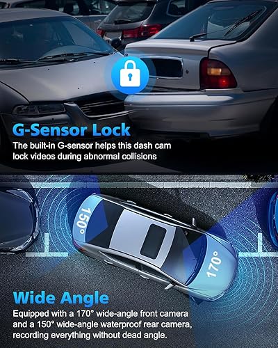 Miniatura 5 de Dash Cam delantera y trasera 2K, negro