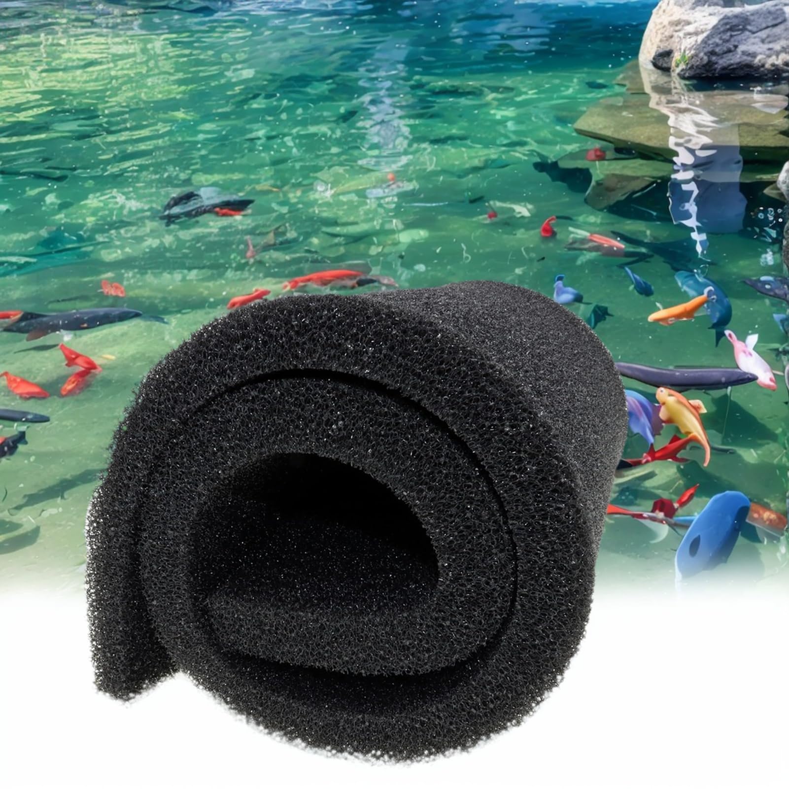 GourragePro Aquarium Filter Sponge Pad –Bio Filter Media Foam Sponge, Easy Cut to Size Foam for Fish Tank 20"x20"x1" (50PPI)