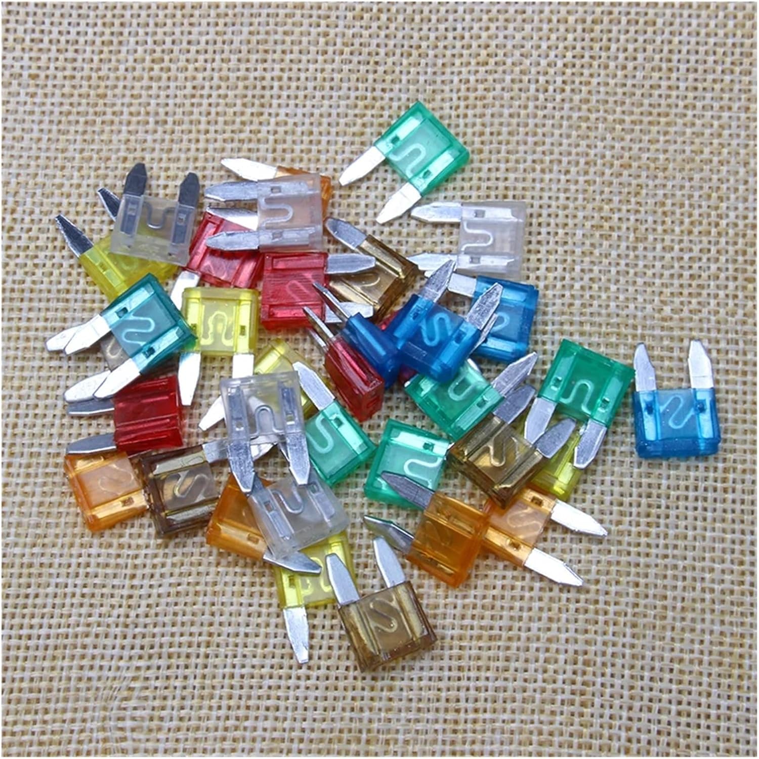 30PCS Assorted Car Truck Small-sized Fuse 5/10/15/20/25/30 AMP Fuse Holder Mix Set Electronic Device Car Accessories