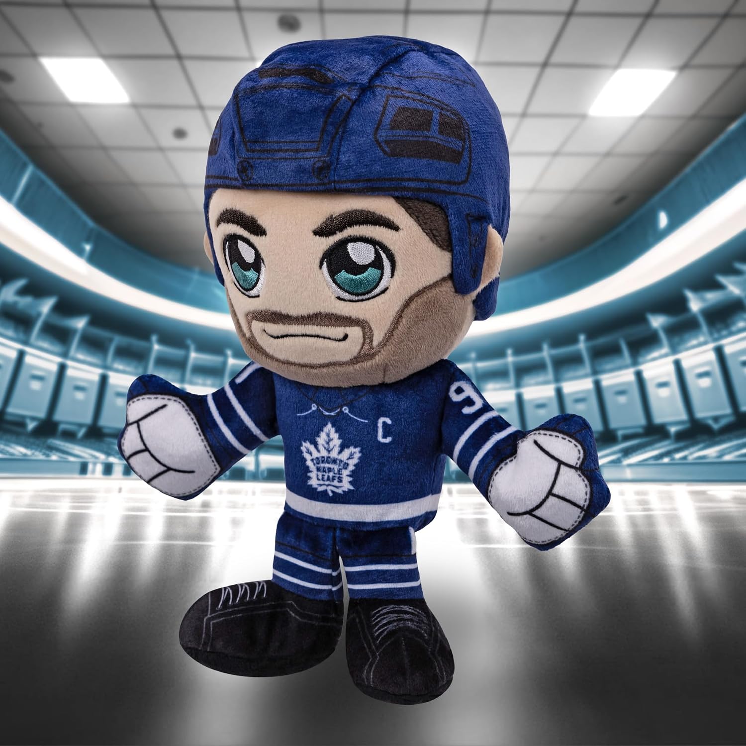 Bleacher Creatures Toronto Maple Leafs Jonathan Tavares 8" NHL Kuricha Sitting Plush - Soft Chibi Inspired NHL Superstar