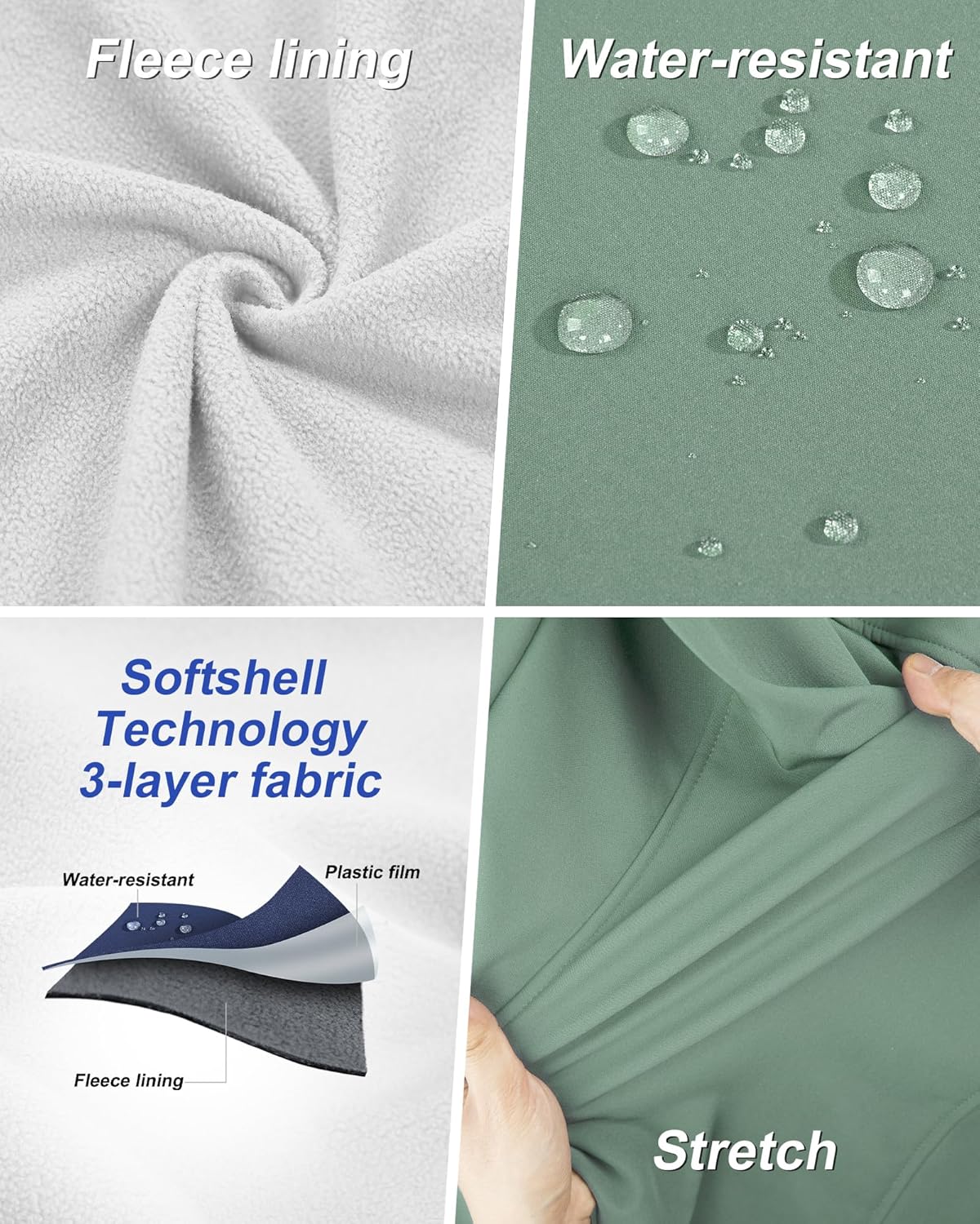 Outdoor Ventures Women's Lightweight Softshell Vest Windproof Fleece Lined Zip Up Sleeveless Jacket for Running Hiking Golf - Image 3