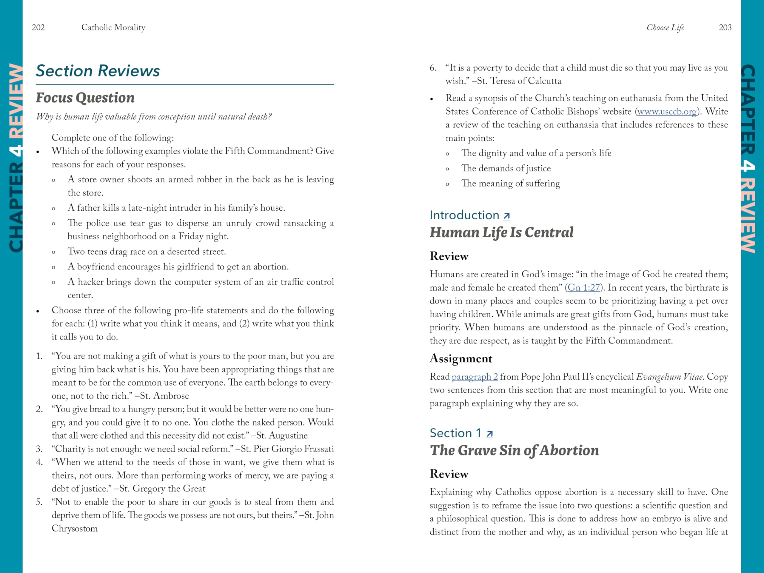 Catholic Morality: Finding Truth in God's Law Usccb Curriculum Framework Course VI (Morality)