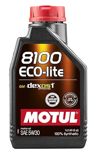 Motul 8100 Eco-Lite SAE 5W-30 Motor Oil, 1 Litre (108212)