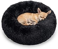 Vista 8 de Cama para perros pequeños, cama mullida para cachorros, lavable, dona, antideslizante, 15 pulgadas