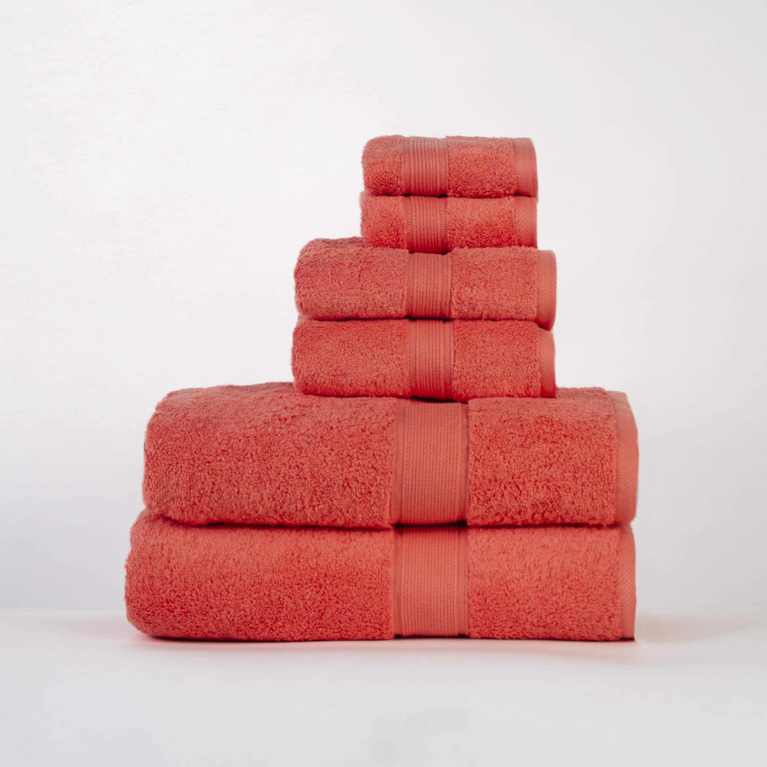 Amazon Brand Pinzon Organic Cotton Hand Towels, Set of 6