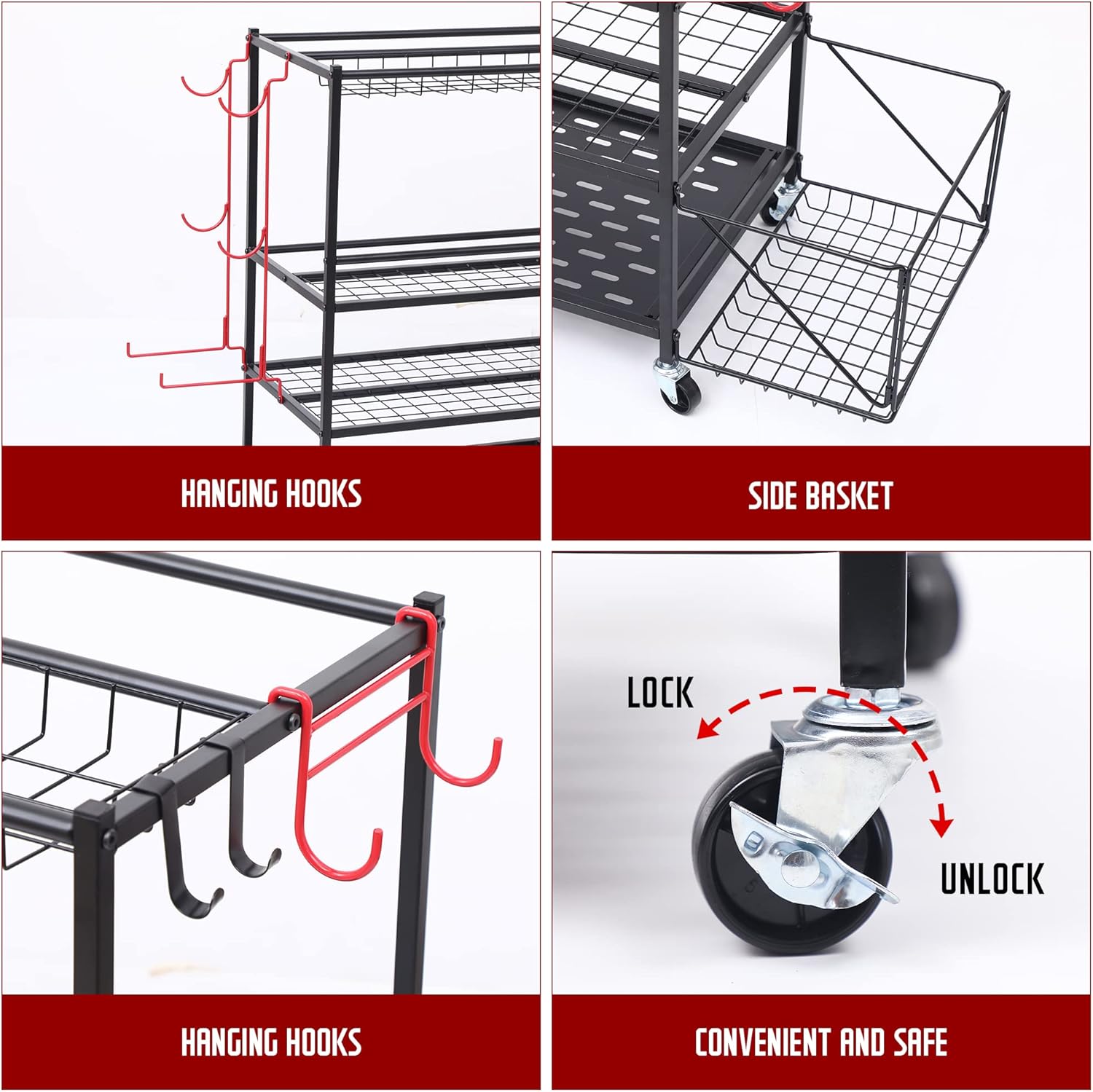 Sports Equipment Storage Organizer + Peanut Half Blance Ball : Sports & Outdoors