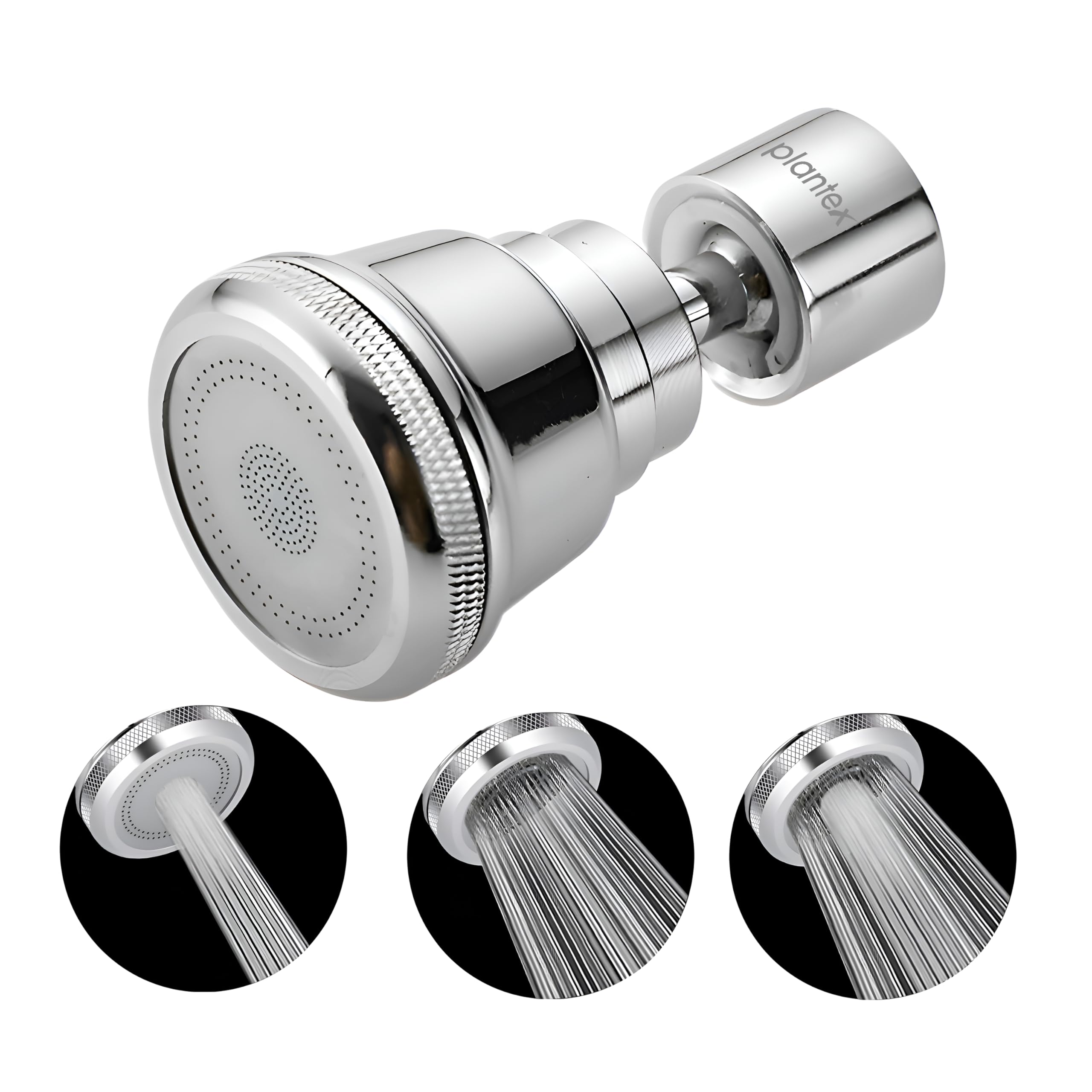 Pure Brass Tap Extension for Kitchen Sink/3 Anti-Splash Modes/Upto 80% Water Saving/Kitchen Tap Extender/Fits F22 and M24 mm Tap (XL-3012-Chrome)