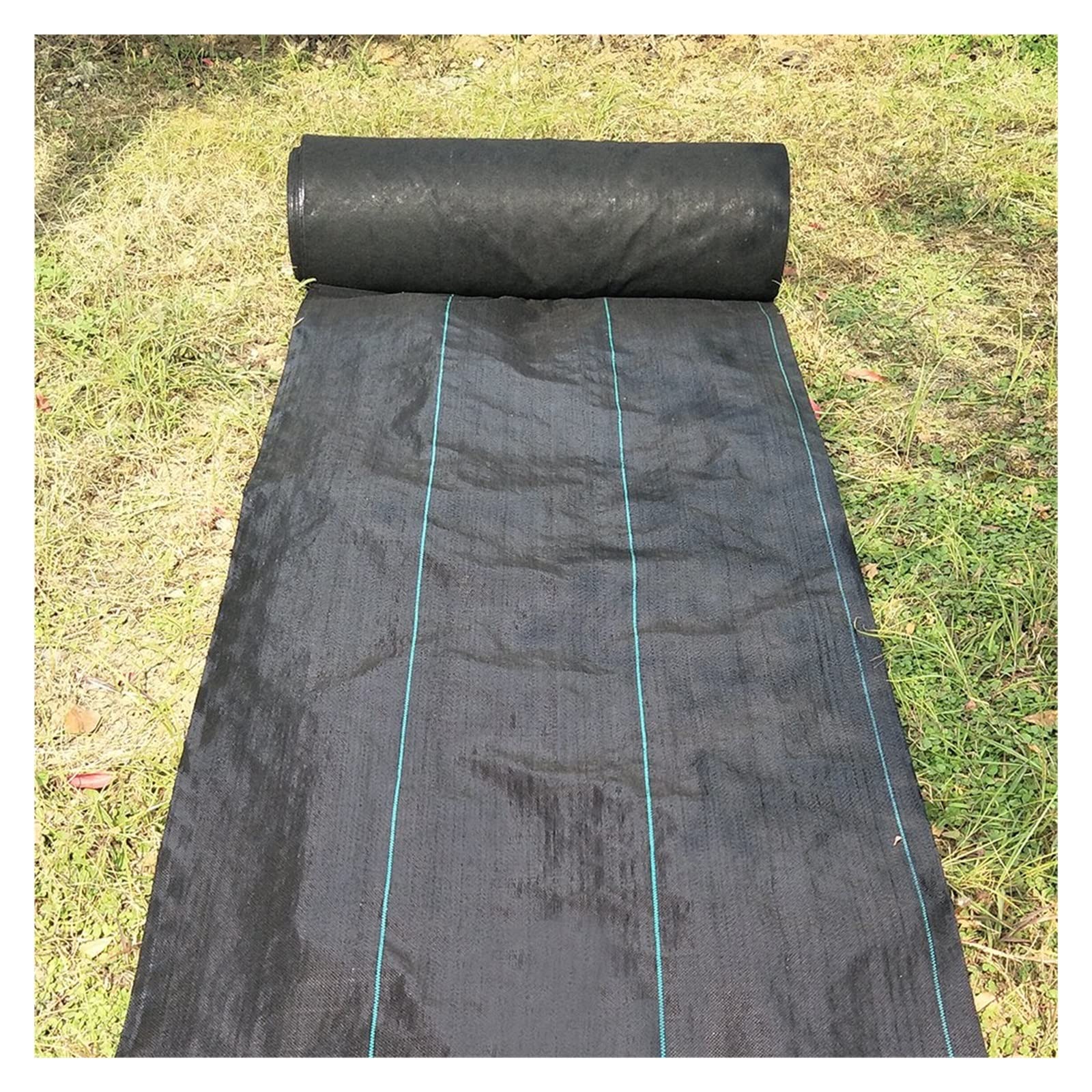 Telo Pacciamatura Barriera antierba, 60cm di larghezza Tessuto barriera per erbacce per il paesaggio degli alberi da orto, Tappetino da giardinaggio Weed Block, Nero ( Color : WxL , Size : 0.6mx110m/2