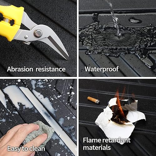 Miniatura 7 de SXTEEN Alfombrilla de carga para maletero trasero de automóvil para Volvo XC40 2018 2019 2020 2021 2022 2023, bandeja de goma para todo tipo de