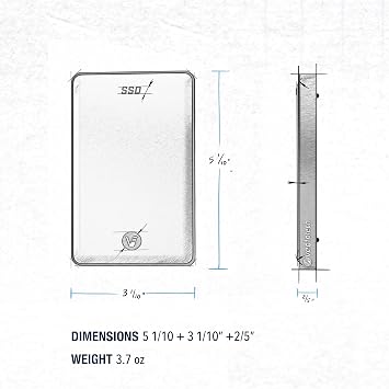 VectoTech 8TB External SSD USB-C Portable Solid State Drive (USB 3.1 Gen 2) | 3D NAND Flash | Rapid