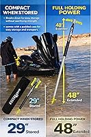 Vista 2 de SandShark Supersport 3.0 Anclaje de agua poco profunda – Gran moto acuática, PWC, accesorio de barco pontón – Se ajusta de 29 a 48 pulgadas